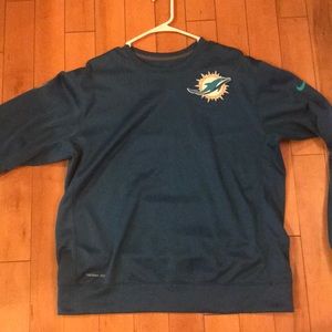 Miami Dolphins Therma-Fit Nike Crewneck Large